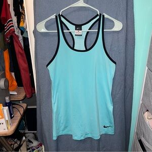 Nike Women's Teal DryFit Racerback Tank Top